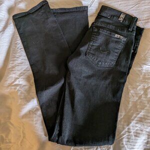 Seven Black Straight Leg Jeans